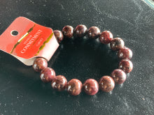 Load image into Gallery viewer, 12mm Energy Stone Bracelets: Garnet