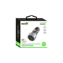 Load image into Gallery viewer, Mighty Fast 48W PD and Qualcomm USB Transparent Car charger