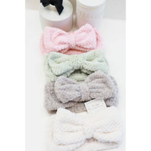 Load image into Gallery viewer, Waffle Texture Premium Bow Spa Headband: MIX COLOR