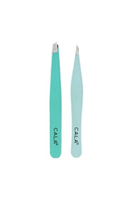 Load image into Gallery viewer, CALA Soft Touch Tweezer Duo Set Mint