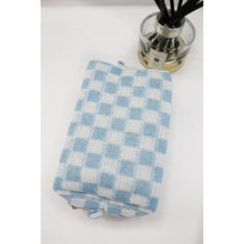Load image into Gallery viewer, Checkered Knitted Cosmetic Bag: LAVENDER