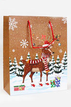 Load image into Gallery viewer, Christmas Snowy Cartoon Gift Bag
