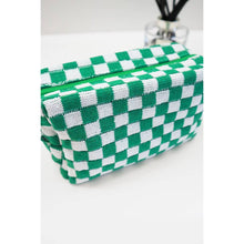 Load image into Gallery viewer, Checkered Knitted Cosmetic Bag: LAVENDER