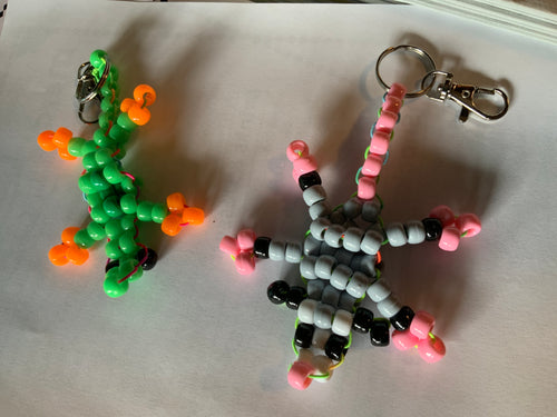 Pony Bead Keychain by Claire Weinberger