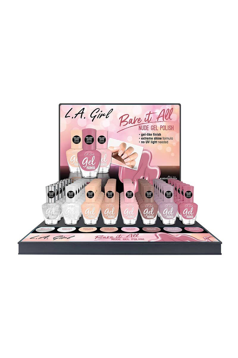 LA Girl GPD402 Nude Gel Nail Polish - 48pc