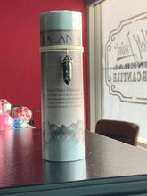 Load image into Gallery viewer, Crystal Energy Pendant Candle: BALANCE - SNOWFLAKE OBSIDIAN (NEW)
