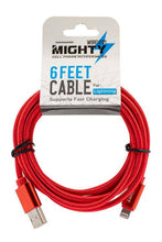 Load image into Gallery viewer, 6FT Fabric Lightning Cable Mighty IP6FT