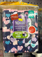Load image into Gallery viewer, 10 pack girls tagless briefs