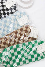 Load image into Gallery viewer, Checkered Knitted Cosmetic Bag: LAVENDER