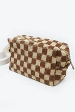 Load image into Gallery viewer, Checkered Knitted Cosmetic Bag: LAVENDER
