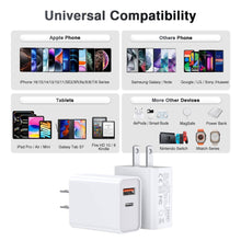 Load image into Gallery viewer, PD + USB Wall Charger MW872: White