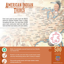 Load image into Gallery viewer, American Indian Tribes 500 Piece Puzzle