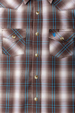 Load image into Gallery viewer, RODEO CLOTHING KID&#39;S PLAID WESTERN LONG SLEEVE SNAP SHIRTS: M (4-5 Yrs)