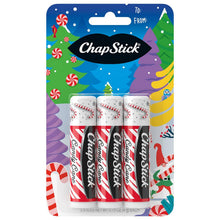 Load image into Gallery viewer, ChapStick Lip Balm Christmas Collection, Candy Cane, 3 Count