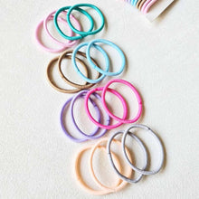Load image into Gallery viewer, 16 pcs of Pastel Tone Elastic Hair Tie Set: PASTEL / ONE SIZE(12)