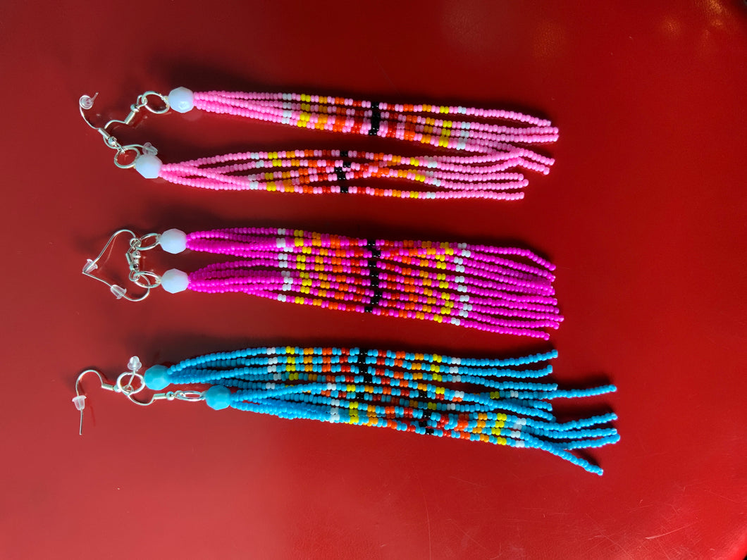 5” earrings by Stephanie Longhair