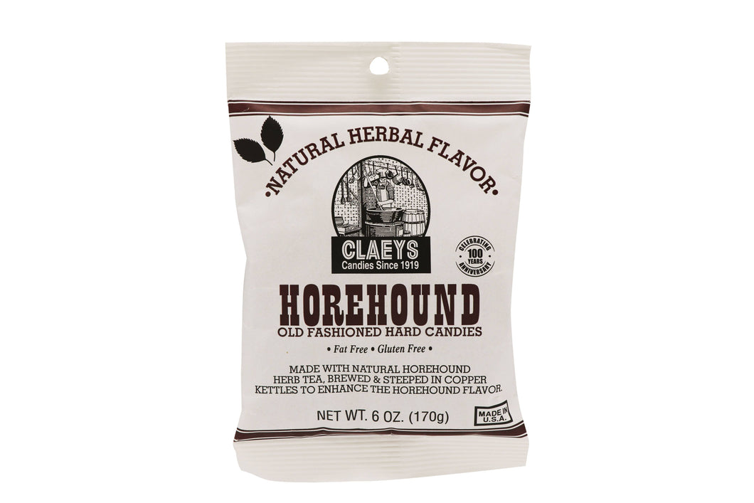 Claeys Old Fashioned Hard Candies Horehound, 6oz Bag 24ct