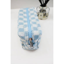 Load image into Gallery viewer, Checkered Knitted Cosmetic Bag: LAVENDER