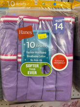 Load image into Gallery viewer, 10 pack girls tagless briefs