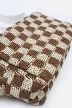 Load image into Gallery viewer, Checkered Knitted Cosmetic Bag: LAVENDER