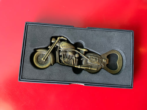 Motorcycle bottle opener