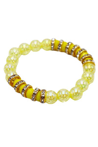 Bling Iridescent Gemstone Beaded Bracelet