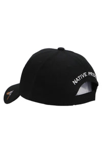 Native Pride Twill Acrylic Velcro Baseball Cap: Khaki