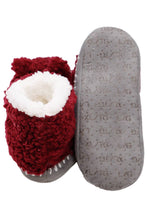 Load image into Gallery viewer, Youths Fuzzy Shearling Moccasin Slipper Boots: ASSORTED / ASSORTED