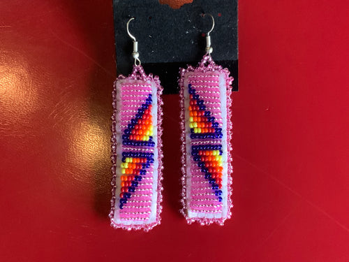 Beaded Traditional Earrings By Joetta Fourstar