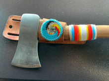 Load image into Gallery viewer, Sitting Bull Beaded Hatchet and Sheath