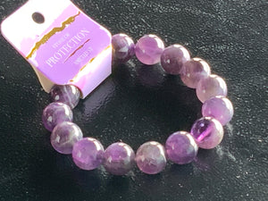 12mm Energy Stone Bracelets: Amethyst