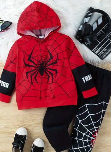Spider print outfit for boys