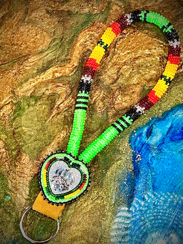 Beaded Lanyard Keychain by Francis Hapa