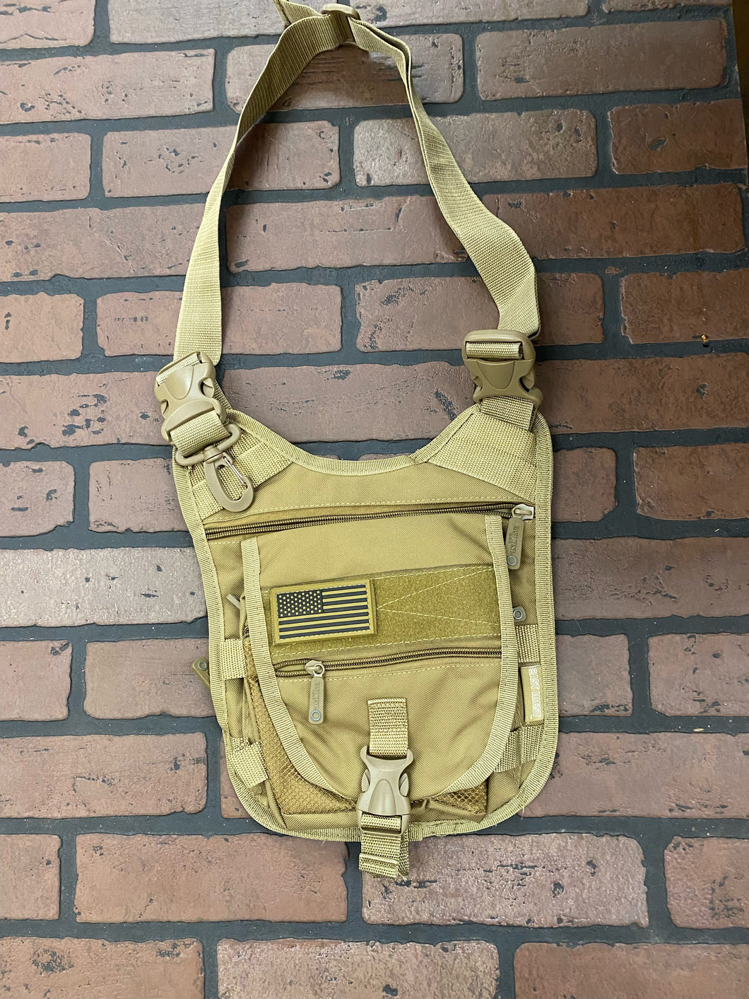 Military Style Shoulder Bag (Green)