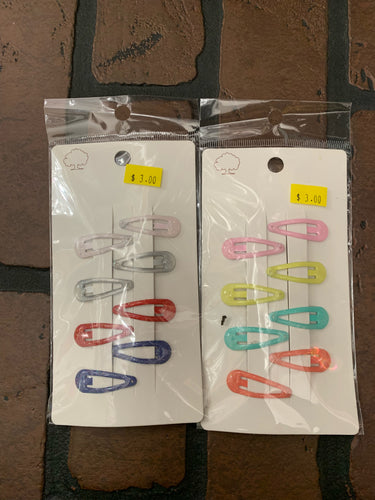 Variety-Color Hair Clips