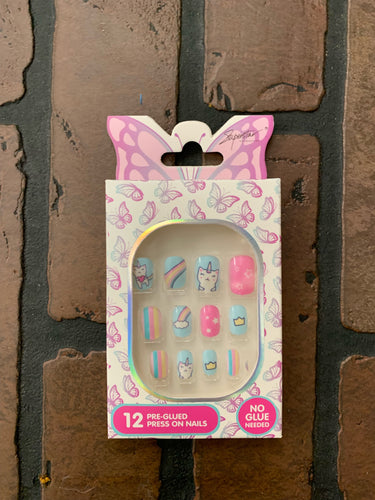Colorful Kids Press-On Nails