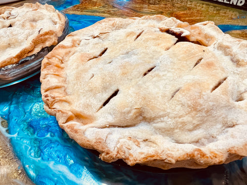 Apple pie with a scoop of Ice Cream