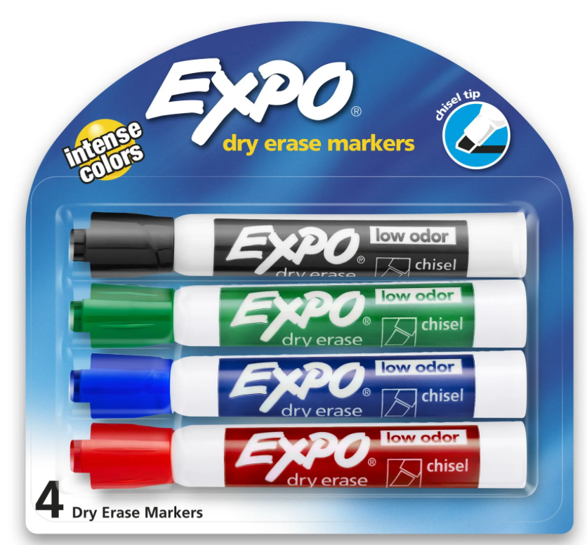 Expo Board Markers 4 pack