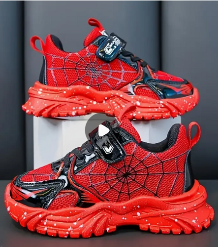 Red or Blue Spider Web Shoes