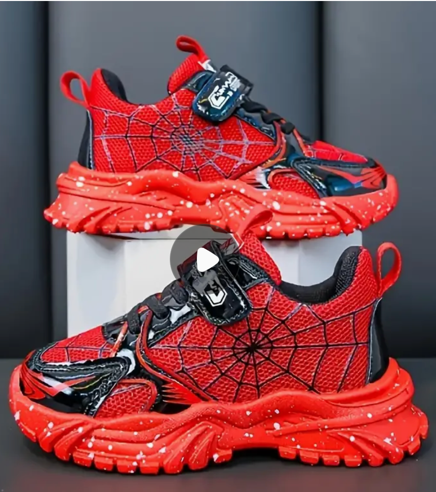 Red or Blue Spider Web Shoes