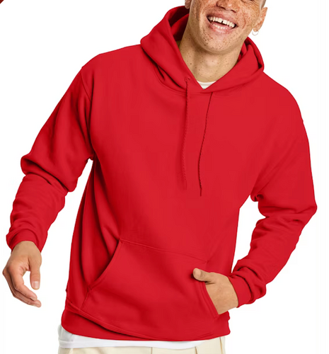 Hanes Mens Hoodie Red