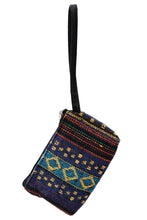 Load image into Gallery viewer, Navajo Baja Tribal Double Zipper Coin Purse Pouch