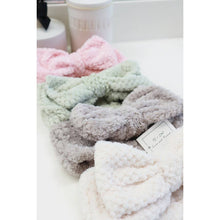 Load image into Gallery viewer, Waffle Texture Premium Bow Spa Headband: MIX COLOR