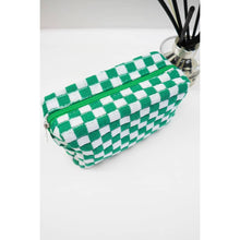 Load image into Gallery viewer, Checkered Knitted Cosmetic Bag: LAVENDER