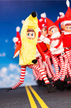 Load image into Gallery viewer, Elves Behavin’ Badly 12" Vinyl Face Elf Dolls in Display