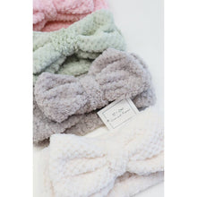 Load image into Gallery viewer, Waffle Texture Premium Bow Spa Headband: MIX COLOR