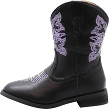 Load image into Gallery viewer, NORTY Tod Boys &amp; Girls Black Cowboy Boot