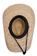 Load image into Gallery viewer, Relaxed Brim Natural Palm Straw Cowboy Hat