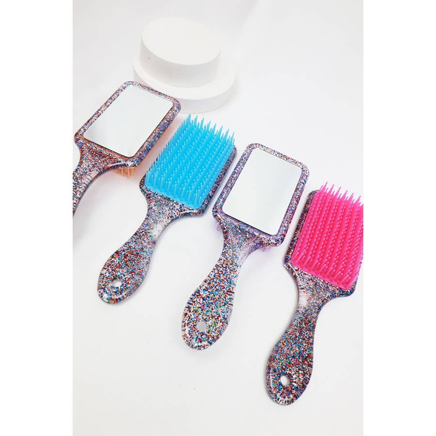Hair Comb with Mirror Set: MIX COLOR