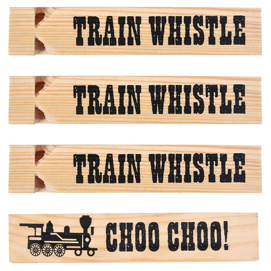 Wooden Train Whistle Kids Toy Christmas